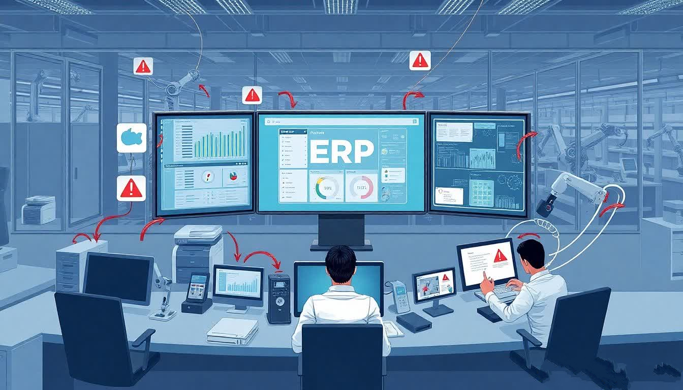 ضعف تكامل نظام ERP مع الأجهزة الطرفية: الأسباب الرئيسية وخطوات الإصلاح
