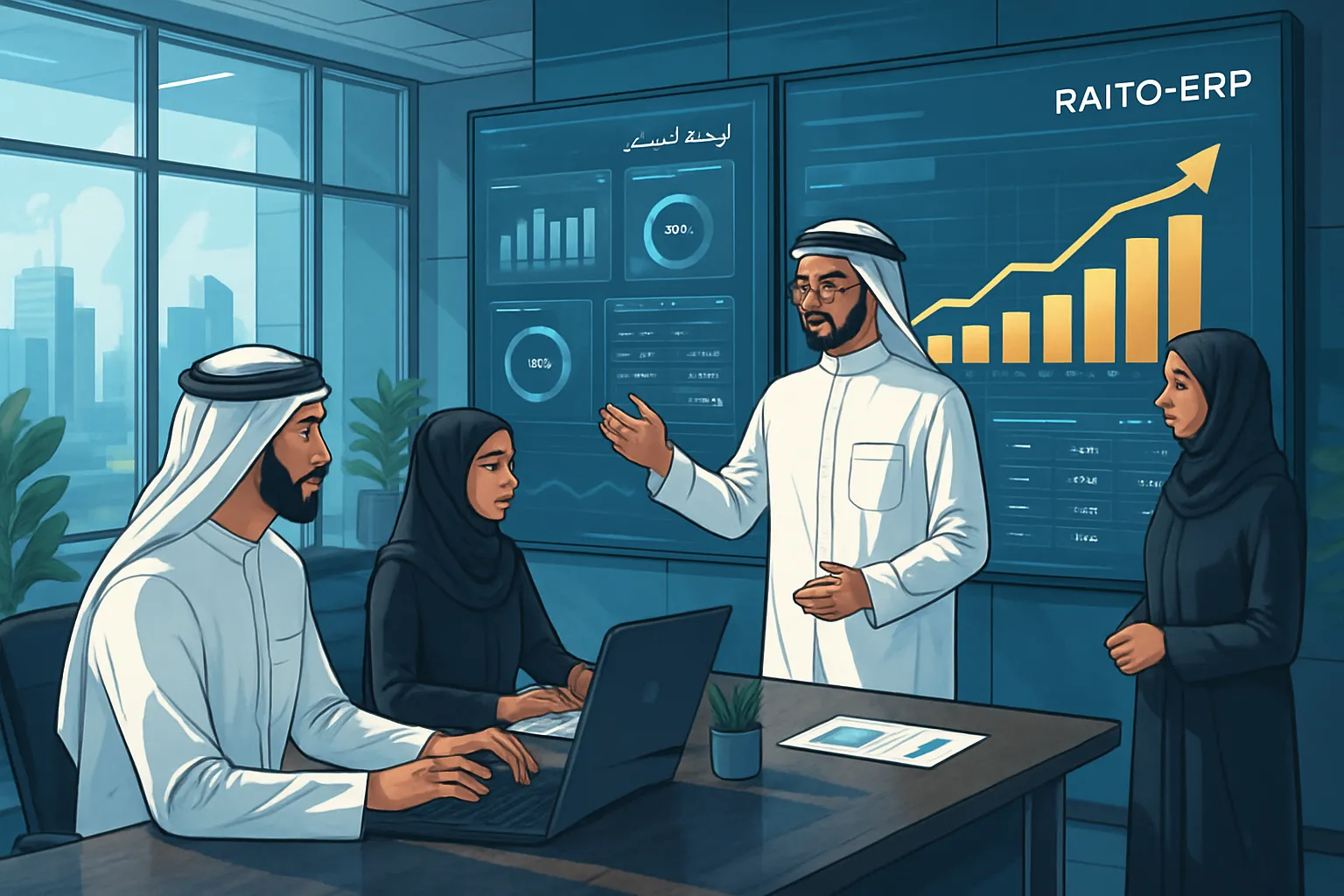 قياس الأداء الإنتاجي بواسطة Raito-ERP