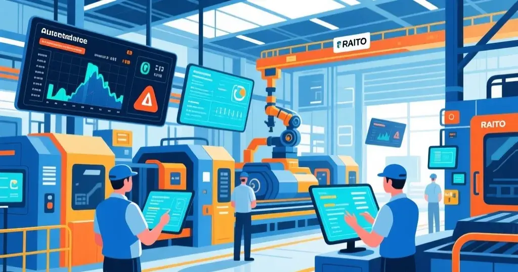 حلول الصيانة الدورية للمصانع من خلال تطبيق رايتو للصيانة