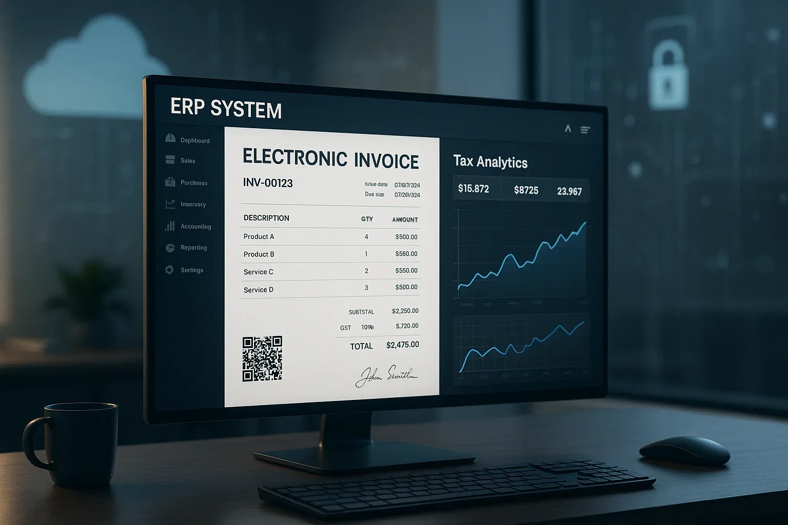 كيفية إدارة الفواتير الإلكترونية باستخدام برنامج Raito-ERP
