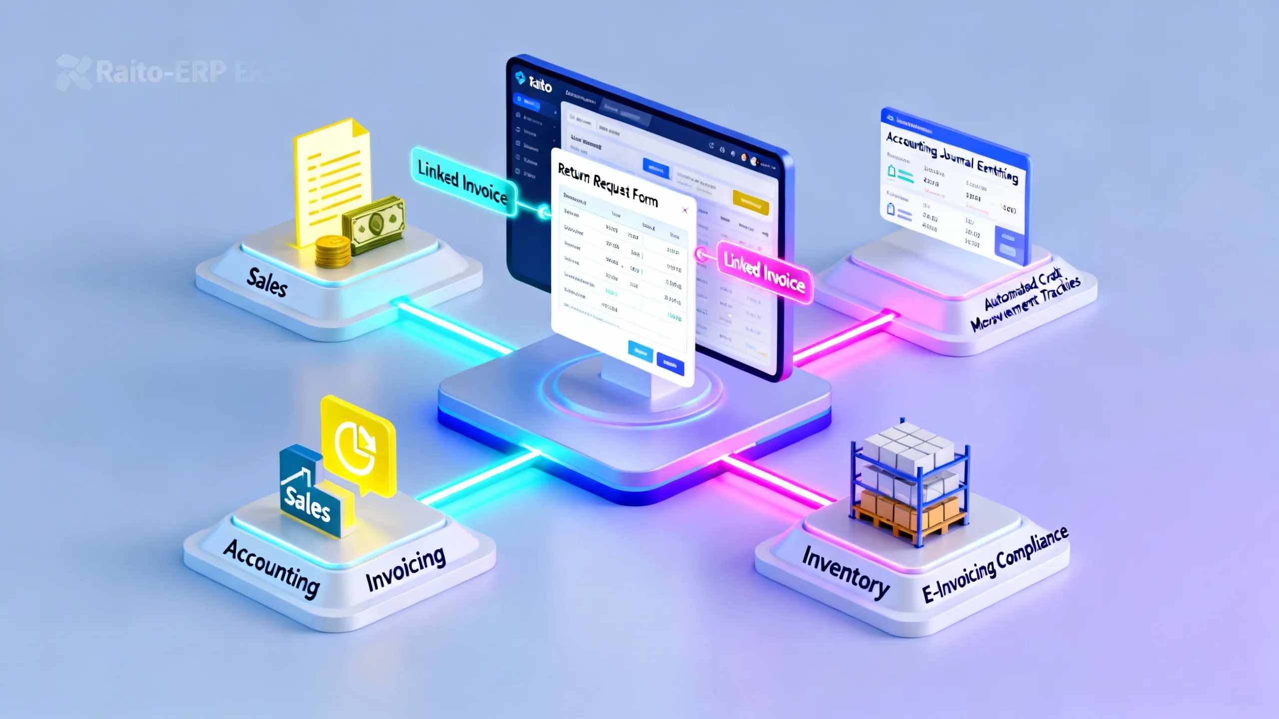 دليل عملي حول معالجة المرتجعات والفواتير في Raito-ERP